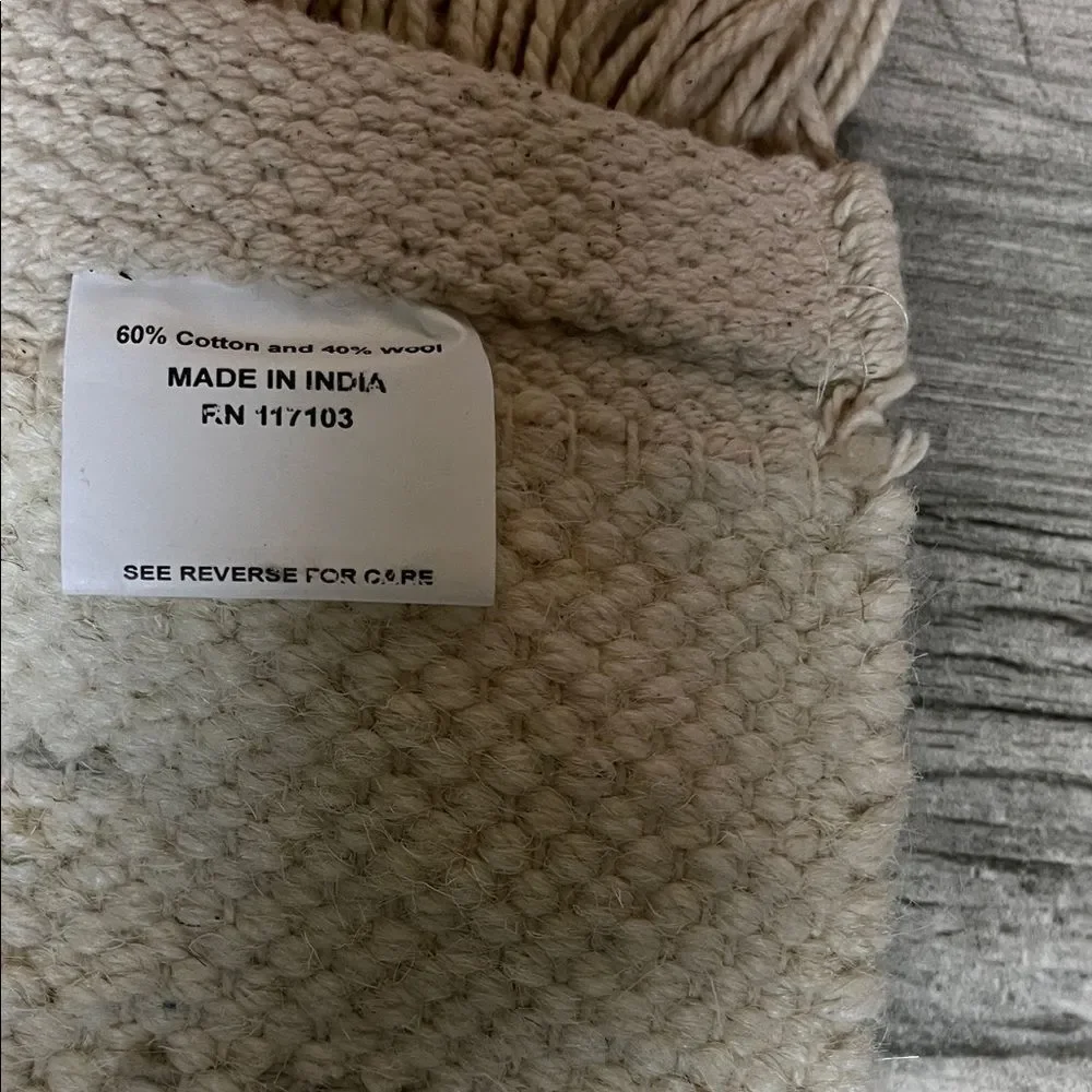 Handcrafted Cream and Gray Wall Hanging